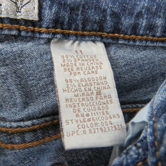 Y2k Baby Phat Jeans Dark Wash Flared Wide Leg Jeans Waist 31" - Picture 8 of 8